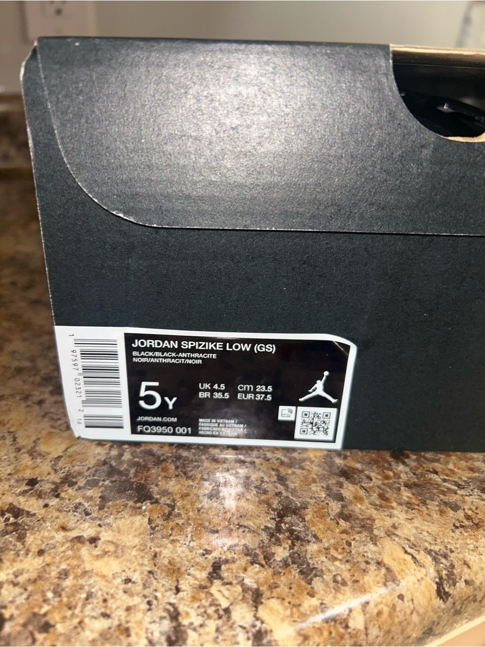 Jordan Spizike Low (GS) Kids Shoes - Black/Anthracite